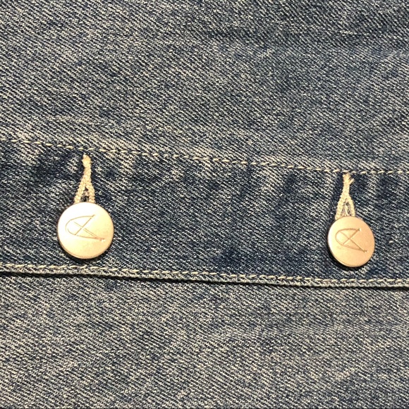 MinkPink Denim Jean Button Asymmetrical Mini Skirt - Picture 3 of 7